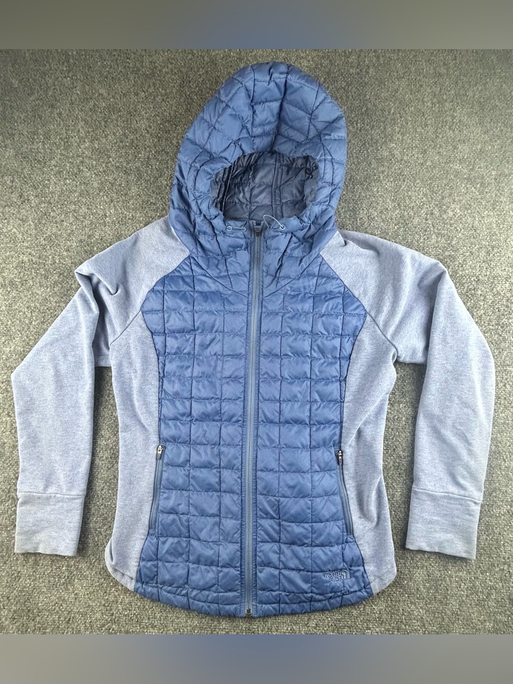 The North Face Women's ThermoBall Quilted Lightweight Puffer Blue - Size L FLAW